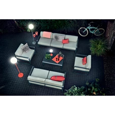 Fermob-Bellevie-sofa-2-zit-160x75x71cm-muscade-stof-gris-flanelle