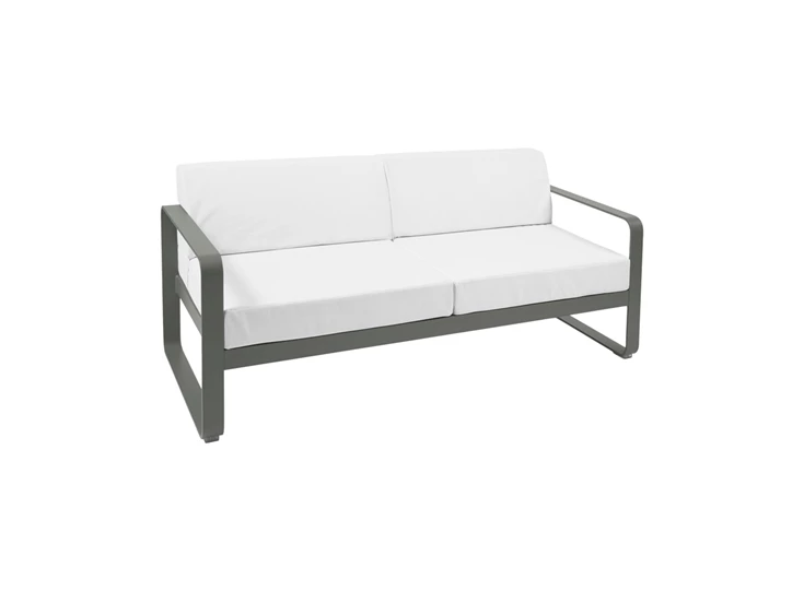 Fermob-Bellevie-sofa-2-zit-160x75x71cm-romarin-stof-blanc-grise