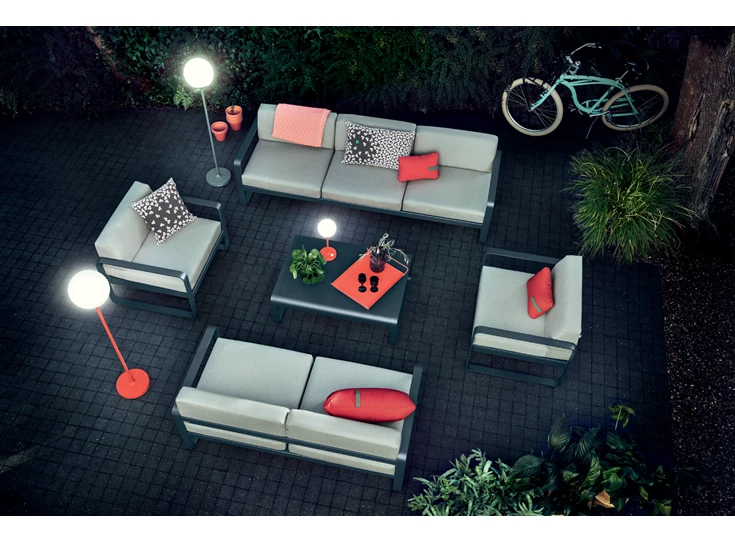 Fermob-Bellevie-sofa-2-zit-160x75x71cm-romarin-stof-gris-flanelle