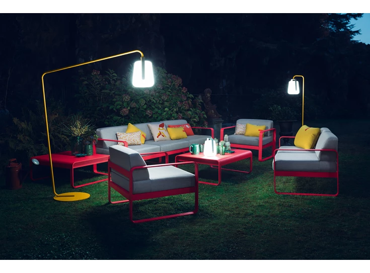 Fermob-Bellevie-sofa-2-zit-160x75x71cm-romarin-stof-gris-flanelle