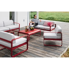 Fermob-Bellevie-sofa-2-zit-160x75x71cm-vert-tilleul-stof-blanc-grise