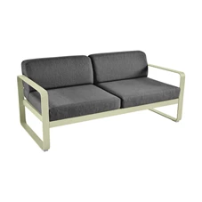 Fermob-Bellevie-sofa-2-zit-160x75x71cm-vert-tilleul-stof-gris-graphite