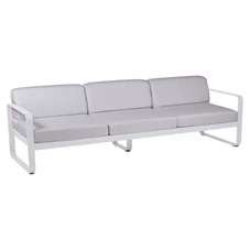 Fermob-Bellevie-sofa-35-zit-235x75x71cm-blanc-coton-wit-stof-blanc-grise