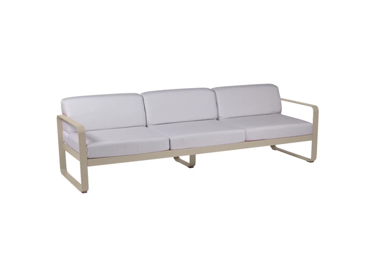 Fermob-Bellevie-sofa-35-zit-235x75x71cm-muscade-stof-blanc-grise