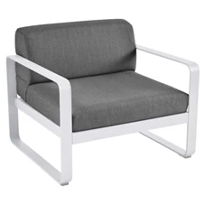Fermob-Bellevie-sofa-eenzit-85x75x71cm-blanc-coton-wit-stof-gris-graphite