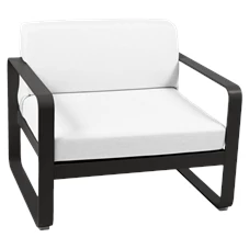 Fermob-Bellevie-sofa-eenzit-85x75x71cm-reglisse-zwart-stof-blanc-grise
