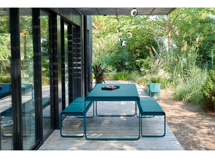 Fermob-Bellevie-tafel-196x90cm-reglisse-zwart