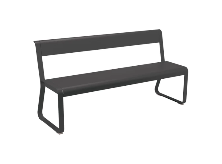 Fermob-Bellevie-zitbank-met-rugleuning-161cm-reglisse-zwart
