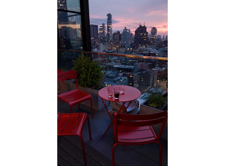 Fermob-Bistro-tafel-D60cm-piment