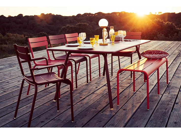 Fermob-Luxembourg-stoel-met-armleuning-rose-praline
