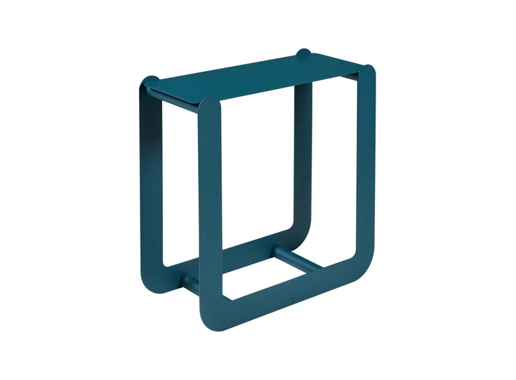 Fermob-Nevado-hout-houder-60x60x265cm-bleu-acapulco