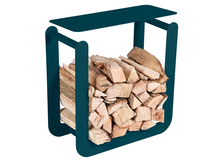 Fermob-Nevado-hout-houder-60x60x265cm-bleu-acapulco