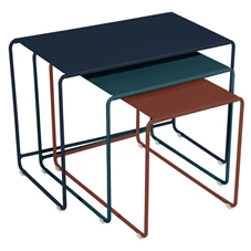 Fermob-Oulala-set-van-3-tafels-55x30cm-H40cm-40x40cm-H37cm-30x505cm-H34cm-crepscule-bleu-abysse-bleu