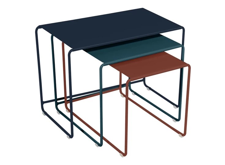 Fermob-Oulala-set-van-3-tafels-55x30cm-H40cm-40x40cm-H37cm-30x505cm-H34cm-crepscule-bleu-abysse-bleu