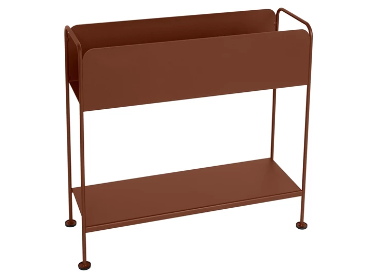 Fermob-Picolino-rek-planthouder-ocre-rouge