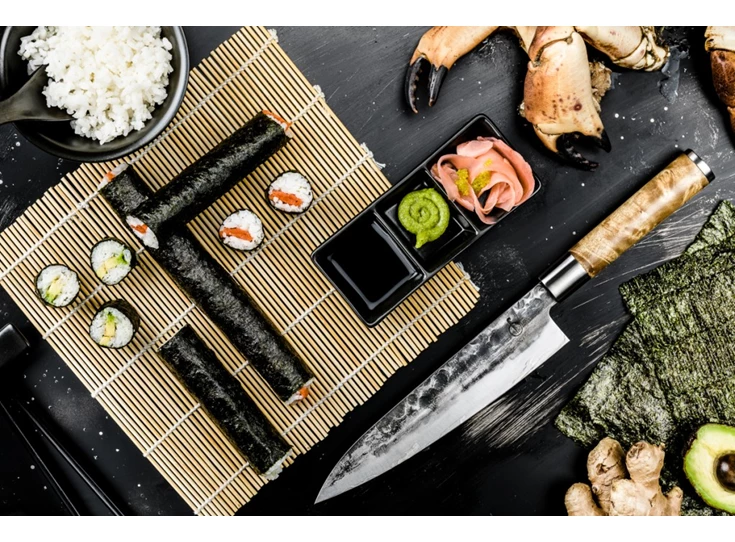 Forged-VG10-wortelhout-koksmes