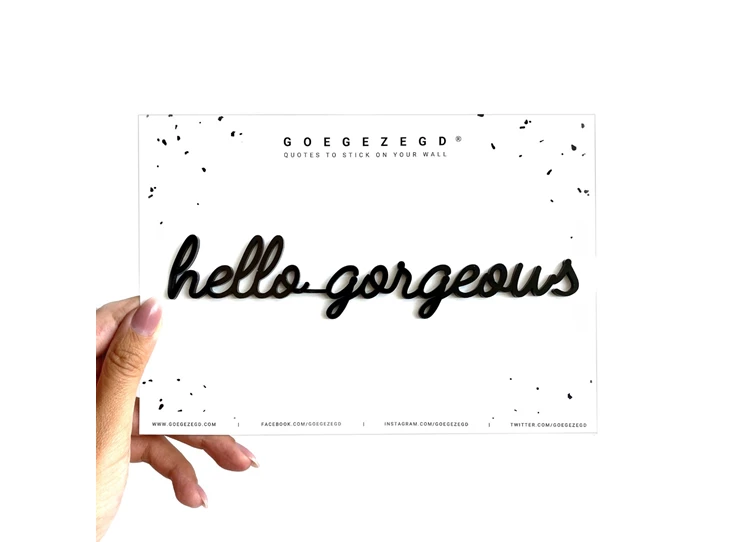 Goegezegd-A5-hello-gorgeous-zwart