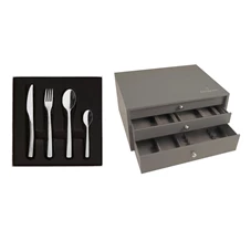 Guy-Degrenne-Astree-Cisele-miroir-bestekset-124-delig-in-koffer