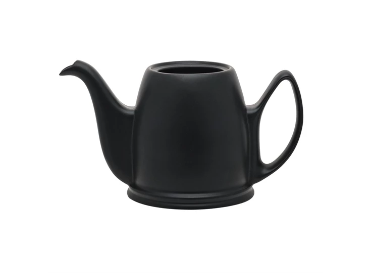 Guy-Degrenne-Salam-theepot-4T-zwart-porselein-bronzen-mantel