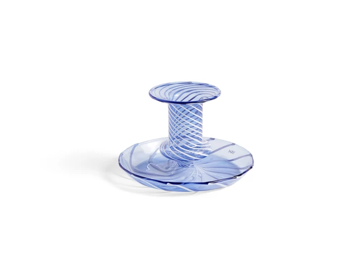 Hay-Flare-kandelaar-D11cm-H75cm-blauw-wit