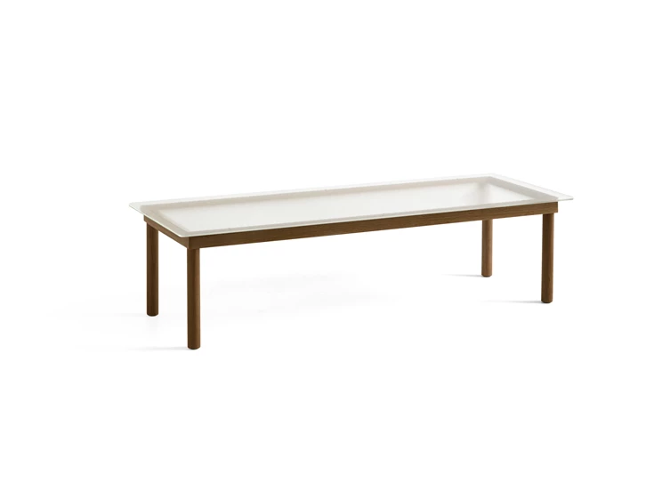 Hay-Kofi-salontafel-140x50x36cm-water-based-solid-walnut-clear-reeded-glass