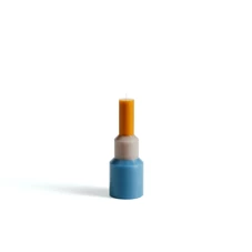 Hay-Pillar-kaars-M-D9cm-H25cm-blauw