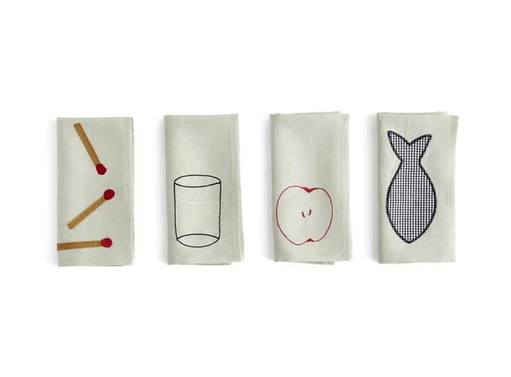 Hay-Sobremesa-Napkin-servet-set-van-4-45x45cm-groen