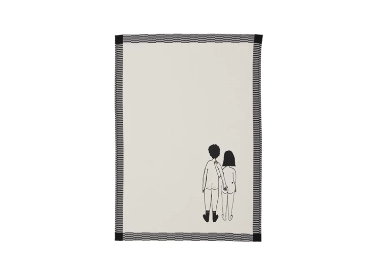 Helen-B-theedoek-set-van-2-50x70cm-naked-couple-back-patroon