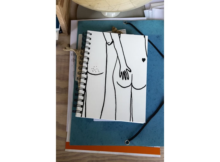 Helen-B-wire-o-notebook-A5-naked-couple-back