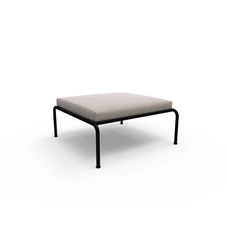 Houe-Avon-poef-frame-powder-coated-black-steel-kussen-sunbrella-ash-heritage