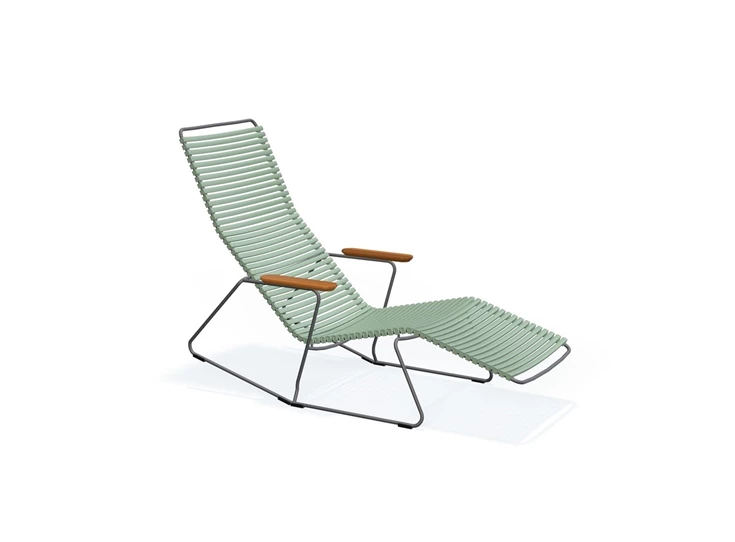 Houe-Click-sunrocker-met-armleuning-in-bamboo-zitting-dusty-green