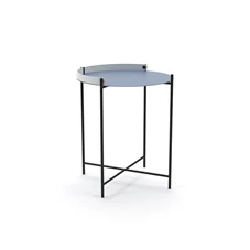 Houe-Edge-bijzettafel-D46cm-H50cm-pigeon-blue-wit