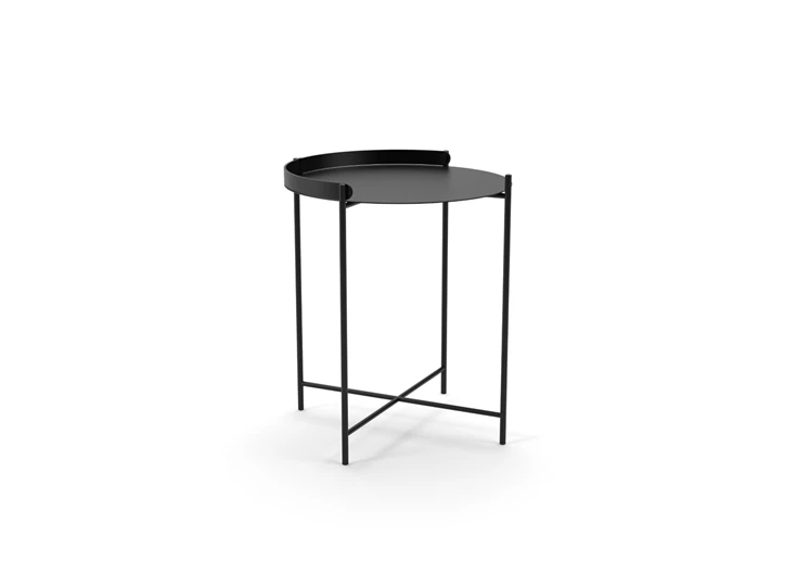 Houe-Edge-bijzettafel-D46cm-H50cm-zwart