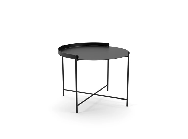 Houe-Edge-bijzettafel-D62cm-H431cm-zwart