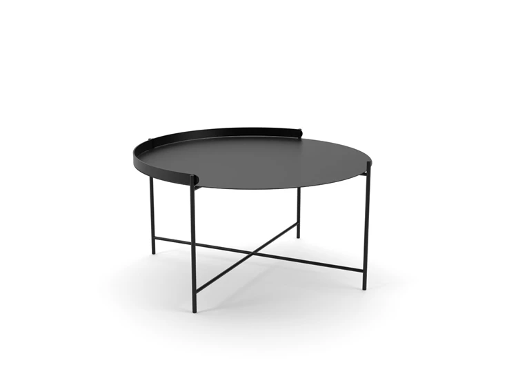Houe-Edge-bijzettafel-D76cm-H37cm-zwart