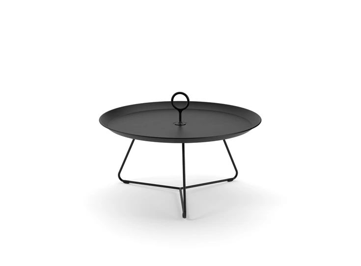 Houe-Eyelet-bijzettafel-D70cm-H35cm-zwart