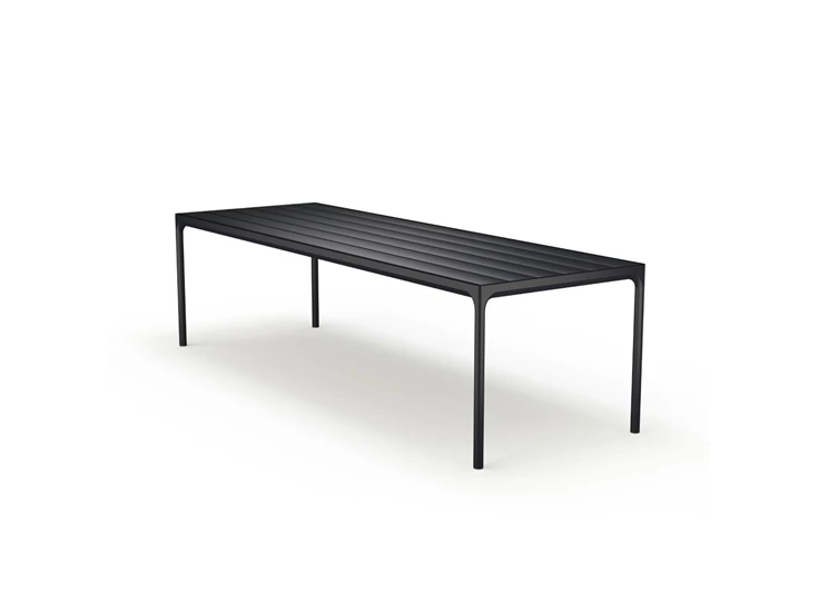 Houe-Four-tafel-270x90cm-aluminium-zwart