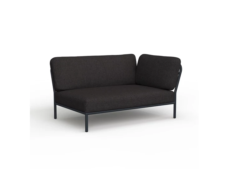 Houe-Level-sofa-hoek-rechts-frame-powder-coated-grey-aluminium-kussen-sunbrella-sooty-grey-natte
