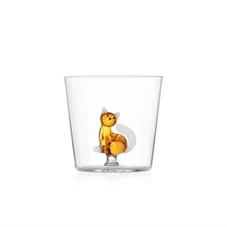 Ichendorf-Tabby-Cat-glas-zittende-poes-amber-met-staart-wit
