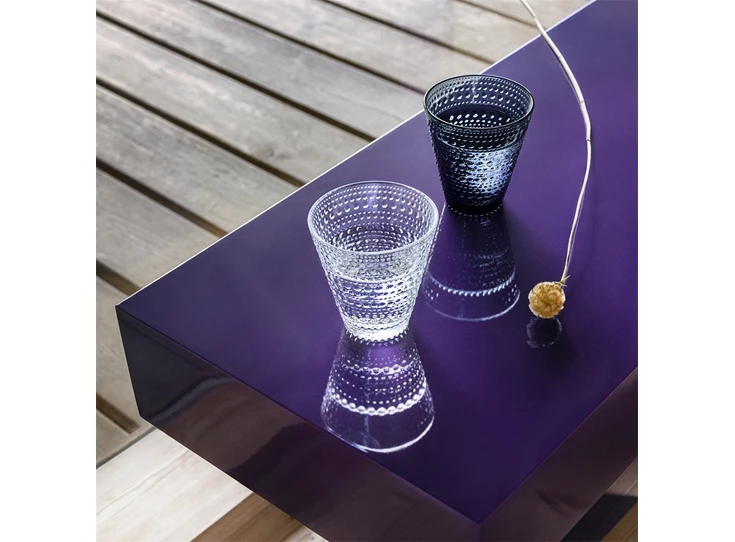 Iittala-Kastehelmi-glas-30cl-dark-grey-set-van-2