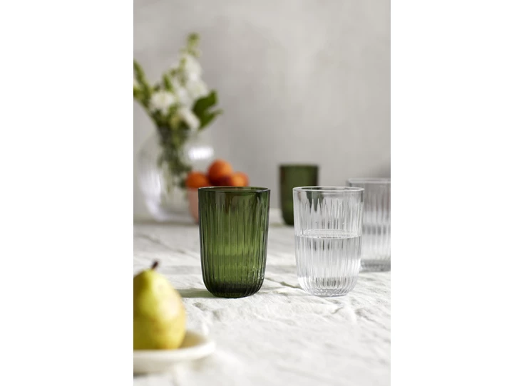 Kahler-Hammershoi-waterglas-set-van-4-groen