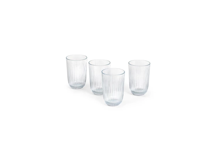 Kahler-Hammershoi-waterglas-set-van-4-helder