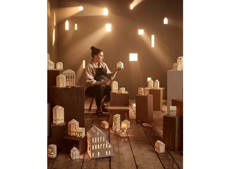 Kahler-Urbania-Lighthouse-town-house-H125cm-D9cm-wit