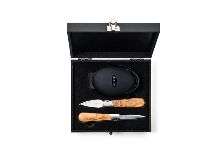 Laguiole-Style-de-Vie-giftset-oestermes-set-van-2-siliconen-handbeschermer-olijfhout