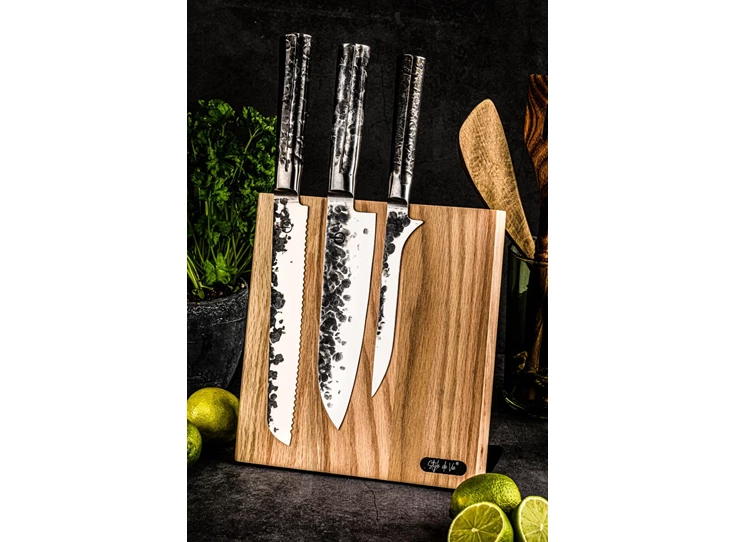 Laguiole-Style-de-Vie-magnetisch-messenblok-eik-met-zwart-voet