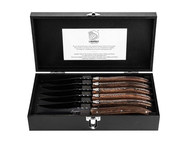Laguiole-Style-de-Vie-steakmes-wenge-zwart-set-van-6