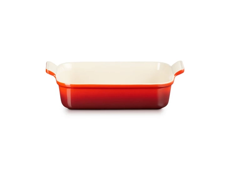 Le-Creuset-aardewerk-rechth-ovenschotel-26cm-23L-kersenrood