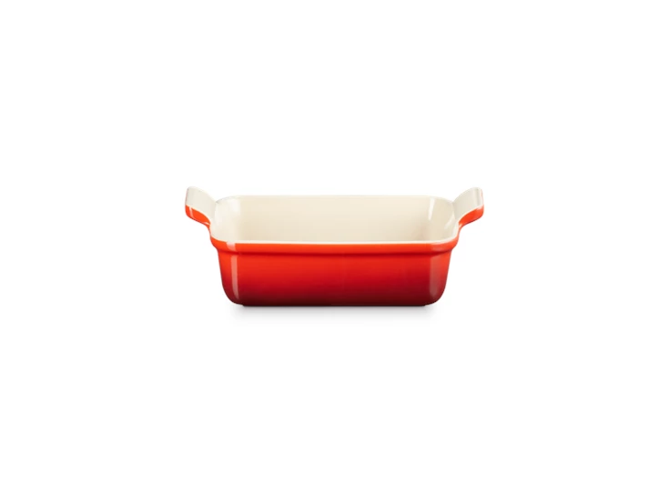 Le-Creuset-aardewerk-rechthoekige-ovenschotel-19cm-108L-kersenrood