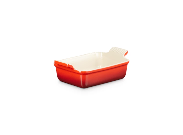 Le-Creuset-aardewerk-rechthoekige-ovenschotel-19cm-108L-kersenrood