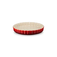 Le-Creuset-aardewerk-taartvorm-28cm-kersenrood